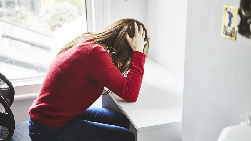 Stressed out woman
